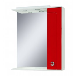 Дзеркало для ванных кімнат "Еліза-70" біле/червоне/чорне