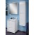 Зеркальный шкаф в ванную комнату 60 см. "Трио-60" белый с подсветкой.
