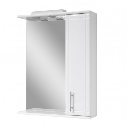 Зеркало для ванной комнаты Z-56-F белое с подсветкой