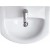 Тумба для ванної кімнати на ніжках "Лібра-60" біла з раковиною "Лібра-60"